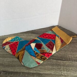 Hand Made Patchwork Holiday Stocking